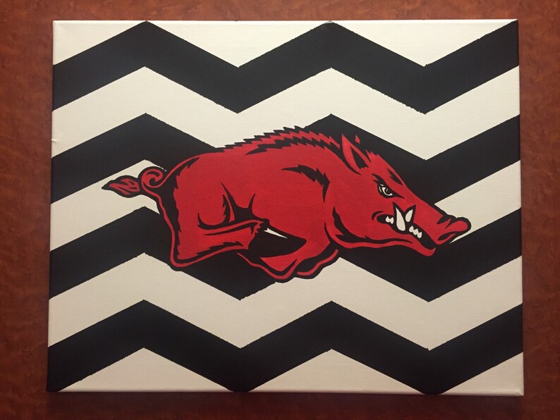 16x20 Chevron Razorback Painting