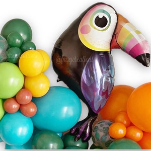 GLOBO TUCÁN / Fiesta Tropical Globo Loro TUCÁN / Globos Fiesta Tropical Verano Tucán Decoración Fiesta Luau Fiesta Selva Tropical