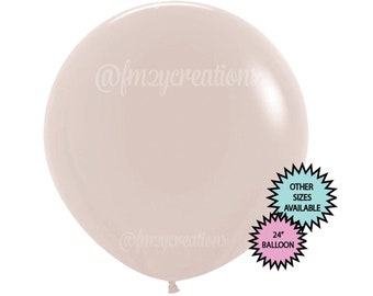JUMBO WHITE SAND Ballons | 24" Elfenbein Luftballons | Weißer Sand | Große cremefarbene Luftballons Brautparty | Neutrale Babyparty | Beige Hochzeitsdeko