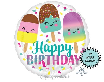 Ice Cream Party Balloon | Ice Cream Birthday Balloons | ICE CREAM Birthday Party | First Birthday Party | Ice Cream Theme | Ice Cream Decor