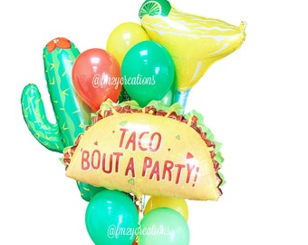 Fiesta Party Decor / Fiesta Balloon / Fiesta BIRTHDAY Balloons / Fiesta Bachelorette Party / Fiesta Cinco de Mayo / Taco Bout A Party / BF1