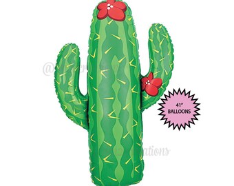 Globo FIESTA Cactus / Fiesta Fiesta / Globo Cactus / Globos Fiesta / Decoración Fiesta Fiesta Mexicana / Cinco de Mayo / Taco Bout A Party BF1
