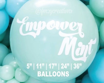 EMPOWER MINT-ballonnen | Muntballonnen Latex | Mintgroen bruids douche decor | Munt babyshower | Boho Douche Decor Tuftex Mat Pastel Mint