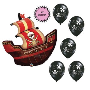 Pirate Ship Balloon | Pirate Party | PIRATE BIRTHDAY Party | Pirate Party Decor | Pirate Balloons | Pirate Party Favors | Pirate Decorations