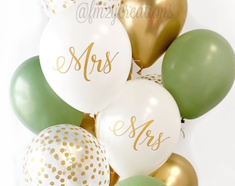 Mr and Mrs Balloons, Bridal Shower Decorations, Engagement Party Balloons, Wedding Decor Balloons