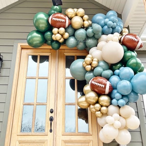 Football Party Decor, Football Balloon Garland for Birthday Party Boys Baby Shower, Balloon Arch Kit image 2