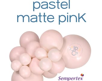 Pastell Matte PINK Sempertex Ballons, Hellrosa Ballons, Sempetex Matte Pink Ballons Brautparty, Rosa Babyparty Ballons