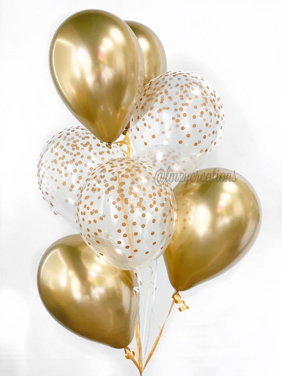 Immagini Stock - Palloncino Per La Celebrazione Di Compleanno In Oro Numero  5 Su Uno Sfondo Di Coriandoli Glitter. Image 140836228