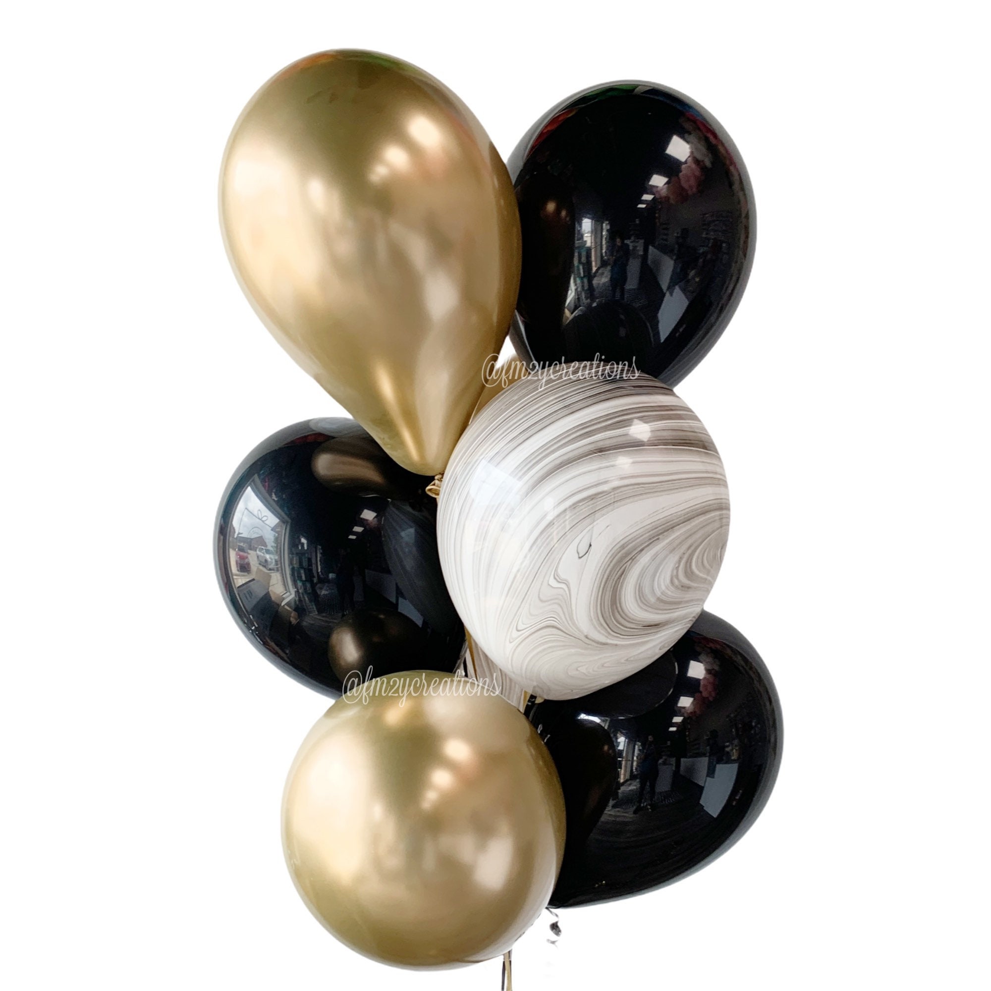 Palloncini neri e oro / Oro nero biancoDoccia decor / Palloncini oro e  bianco / Oro Wedding Decor / Oro nero Doccia da sposa Decor -  Italia