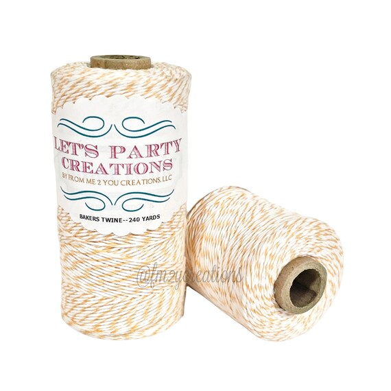 Peach Bakers Twine | PEACH Divine Twine | Peach and White Bakers Twine (240 yards) | Peach Twine | Peach Yarn | Peach COTTON Twine Il_570xn