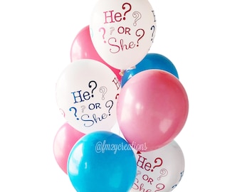 GENDER REVEAL BALLOONS | Gender Reveal Party | Its a Girl | Its a Boy | Pink or Blue Baby Reveal | Gender Balloon | Gender Reveal Ideas