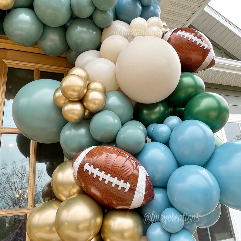 Football Party Decor, Football Balloon Garland for Birthday Party Boys Baby Shower, Balloon Arch Kit image 4