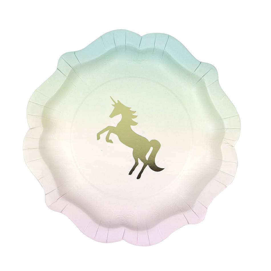 Unicorn Birthday Party Unicorn Party Unicorn Party Plates Rainbow Unicorn Plates Magical Unicorn Party Unicorn Baby Shower