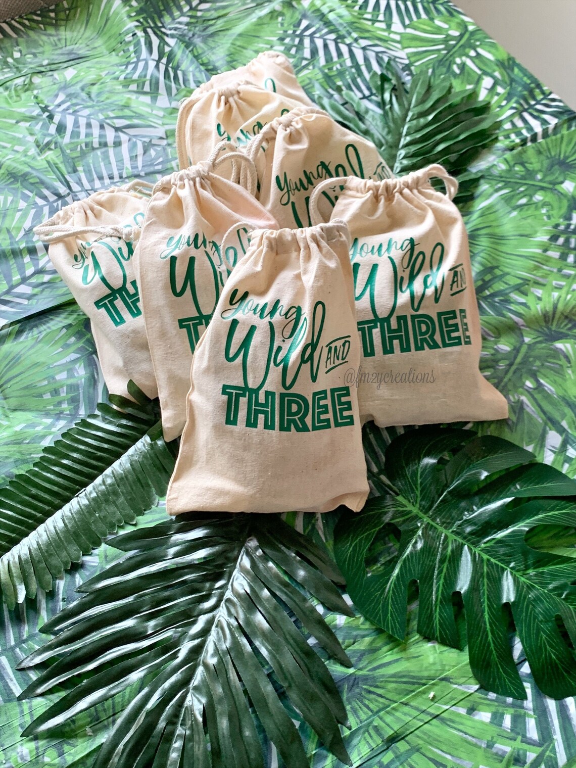 YOUNG Wild and Three Favor Bag Jungle Gift Bag Jungle Etsy