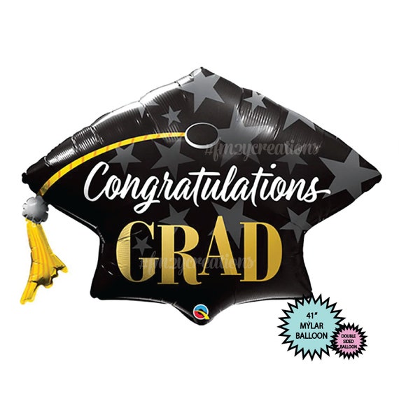 GRADUATION Cap BALLOONS 2021 Graduation Balloons Grad | Etsy