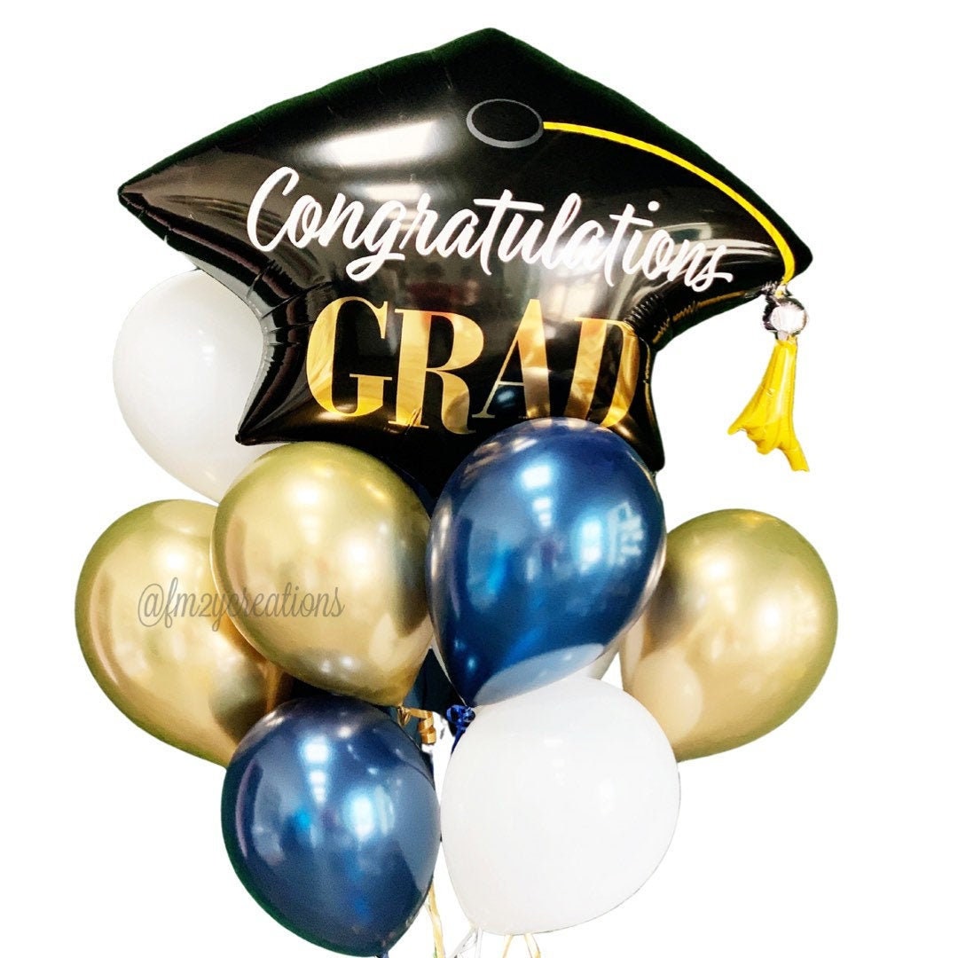 GRADUATION BALLOONS 2023 College Graduation Balloons Grad Cap Balloon