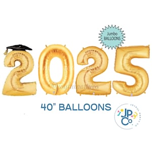 2025 GRADUATION Balloons | 2025 GRADUATION Party Decorations Gold | Graduation Party Decor | Class of 2025 Graduation | 2025 Balloon Banner