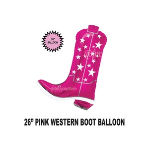 Pink Boot Balloons | Cowgirl Balloons | Pink Boot BALLOON | Nash Bash Balloons | Nashville Bachelorette Party | Barbie Bachelorette