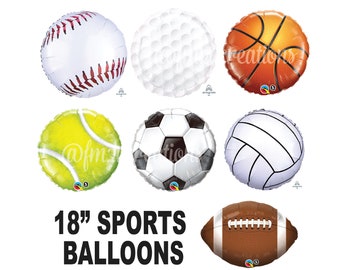 SPORTS Balloons | Basketball Balloon | Football Balloon | Soccer Birthday Party |Tennis Party Balloon | Volleyball Party | Golf Party