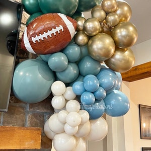 Football Party Decor, Football Balloon Garland for Birthday Party Boys Baby Shower, Balloon Arch Kit image 5