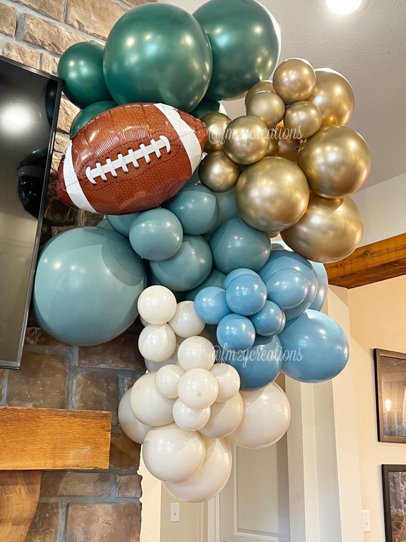 Football Party Decor, Football Balloon Garland for Birthday Party Boys Baby Shower, Balloon Arch Kit image 5