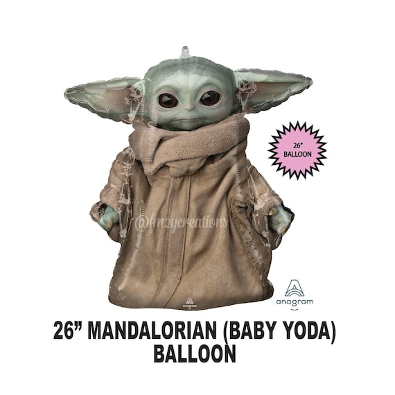 Baby Yoda Mandalorian Balloon Star Wars Birthday Balloons Baby Yoda