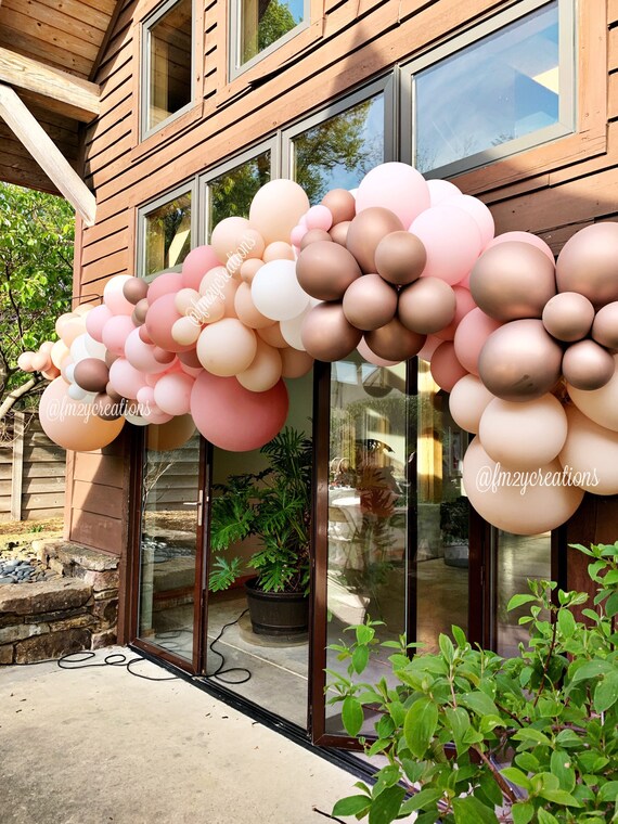 Dusty Pink and White Balloon Garland Arch Kit,Birthday Party, Baby Shower, Bridal Shower, Wedding Balloon Decor Il_570xn