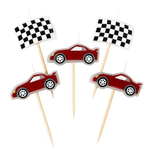 Race Car BIRTHDAY CANDLES | Race Car Party | First Birthday | Two Fast Birthday Candles | Race Car Party Decor | Car Candles | Car Party