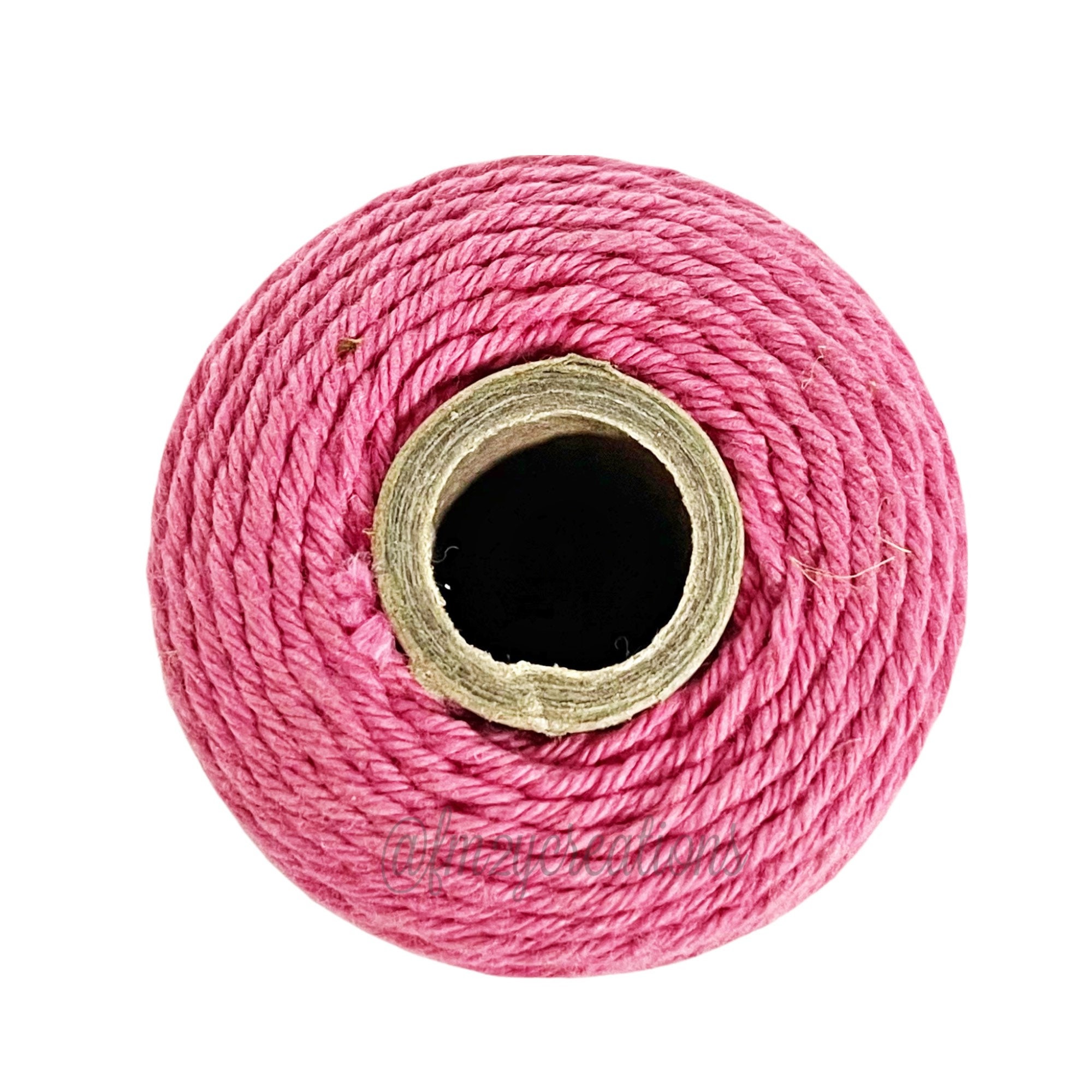 Light Pink Twine Baby Girl Gift Wrap Pink Cotton String 4-ply Pink
