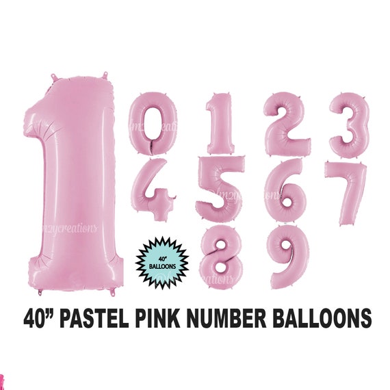 Ballon Chiffre Anniversaire 1 Or Rose 101 Cm, Decoration Anniversaire 1 An, Ballon Anniversaire 1 An