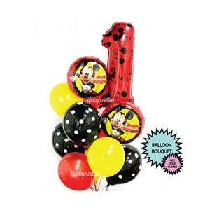 Urodziny Myszki Miki | Balony Myszki Miki | 1. urodziny | Oh Twodles Impreza Myszki Miki | Balony na przyjęcie urodzinowe Myszki Miki | 1. urodziny chłopców