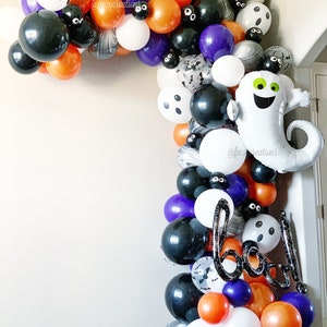 Halloween Balloon Garland DIY Halloween Party Halloween Balloons Halloween Garland Arch Halloween Decor Halloween Birthday Backdrop image 4