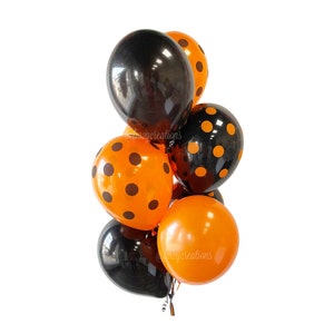 Halloween BALLOONS | Orange and Black Balloons | Halloween Balloon GARLAND | Halloween Party Decor | Halloween Birthday Garland Balloons