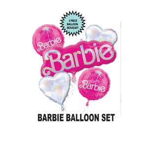 BARBIE Balloons Barbie Birthday Balloon PARTY Decor Barbie Party Balloons Barbie Balloon Bouquet Pink Barbie Bachelorette Decor Barbie Bouquet