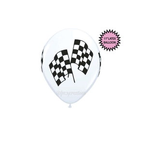 Race Car PARTY | Race Car BALLOON | Racing Flag Balloons | Race Car Birthday Party Balloons Race Car Balloons Party Decor | Race Track Party
