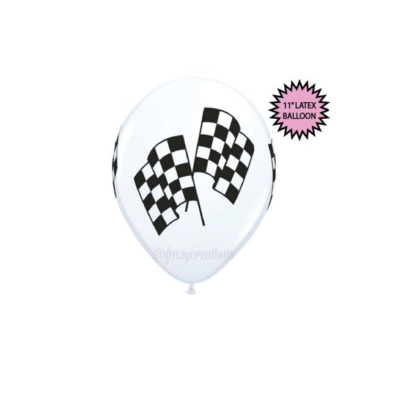 Race Car PARTY | Race Car BALLOON | Racing Flag Balloons | Race Car ...