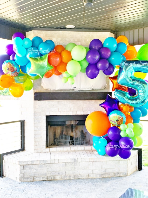 Scooby Doo Birthday | Scooby Doo Balloon Garland DIY | Scooby Doo Birthday Party Decor | Balloon Garland Arch Kit | Girl Boy Scooby Birthday Il_570xn