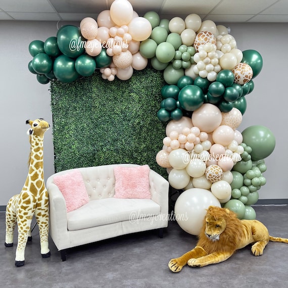 Anniversaire Decoration Thème Jungle - Kit Avec Ballons Animaux Et Guirlande 'Wild One' | Pour Fille Et Garçon Décoration Anniversaire 1 An