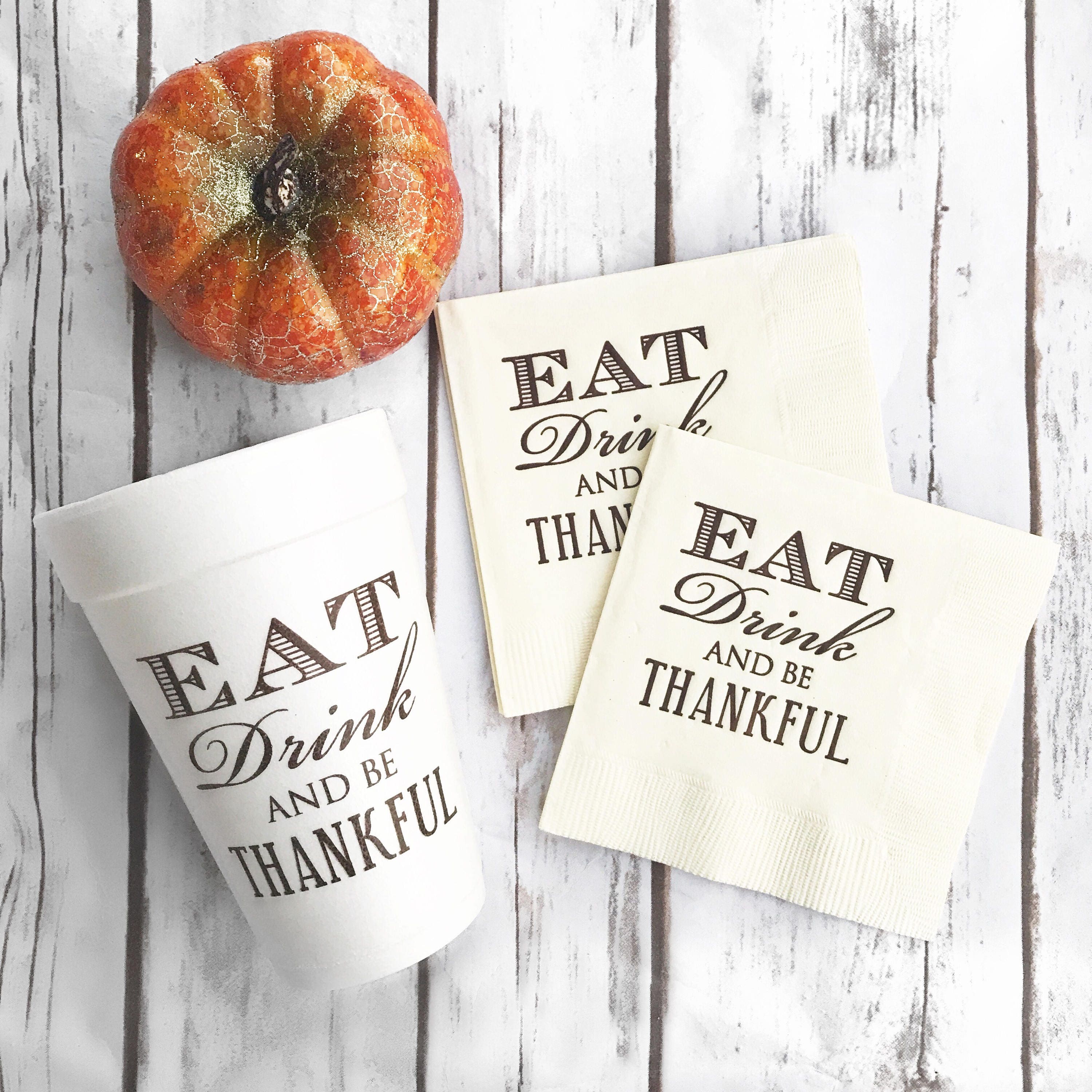 Happy Thanksgiving Party Cups Family Thanksgiving Cups - Etsy