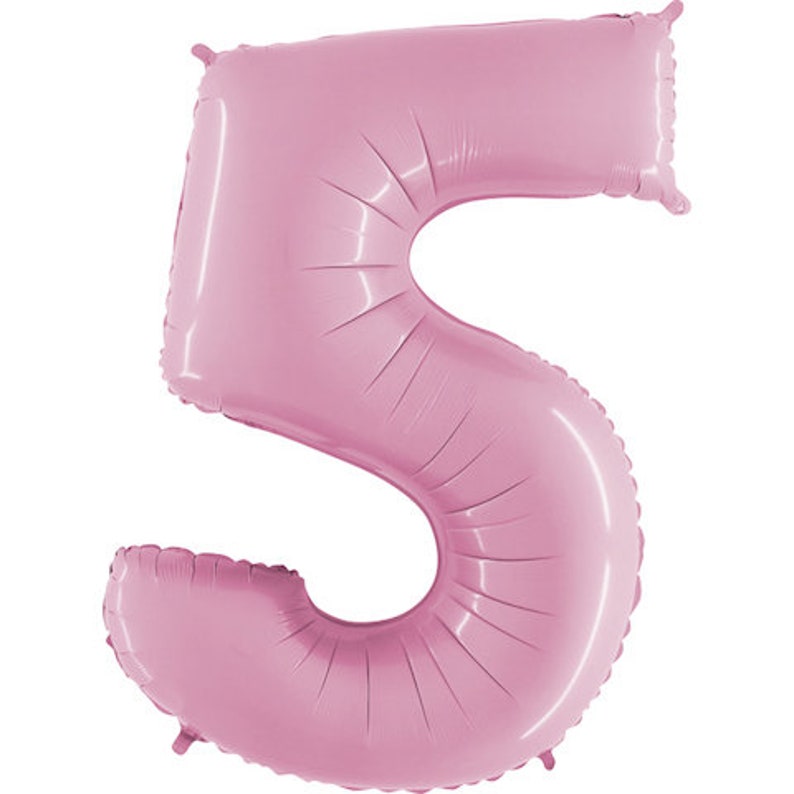 Light Pink NUMBER Balloons Jumbo Balloons 40 Etsy