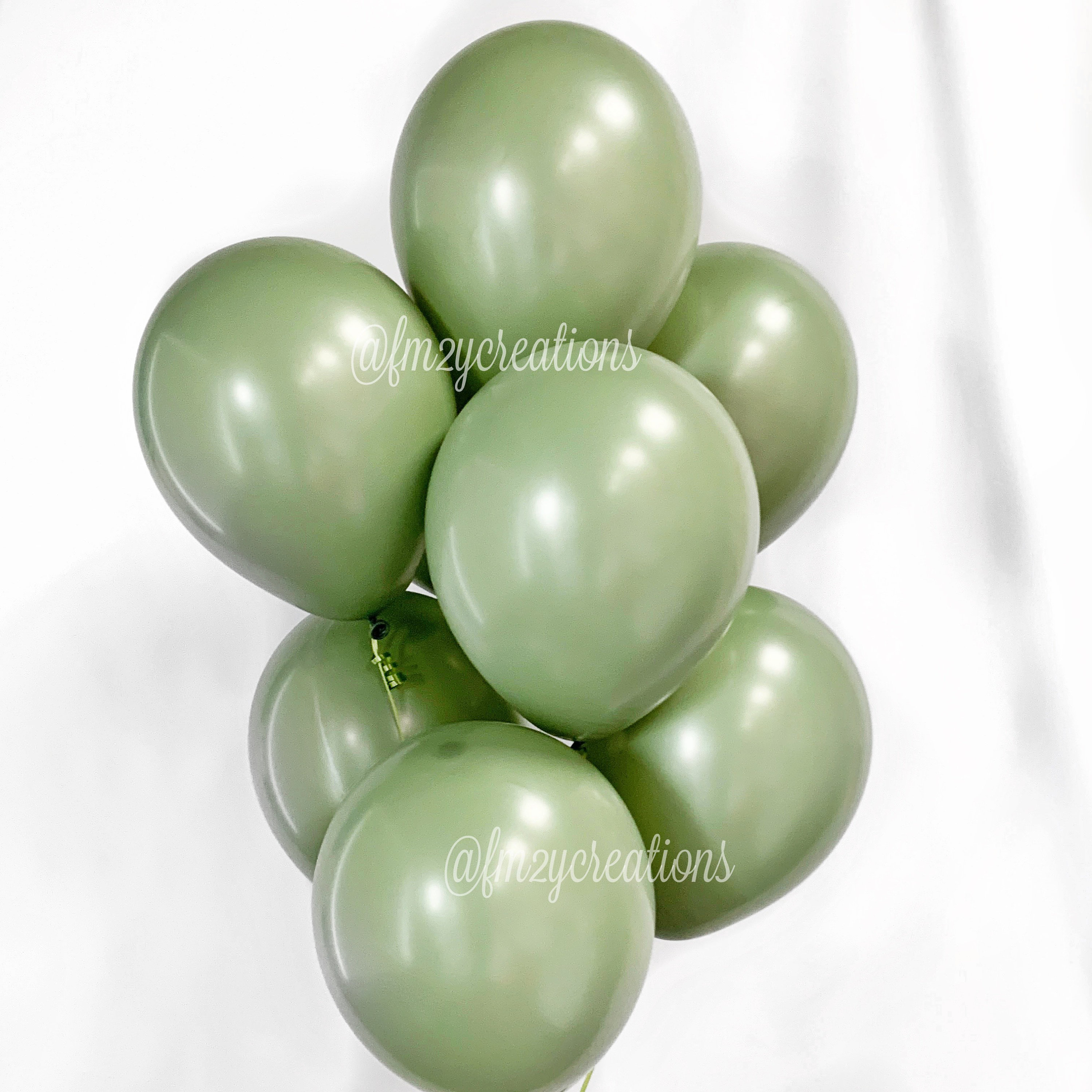 Palloncini di eucalipto / Palloncini verdi salvia / Palloncini di salvia /  Palloncini Boho / Doccia nuziale di salvia / Baby shower verde salvia /  Decorazione di nozze di salvia -  Italia