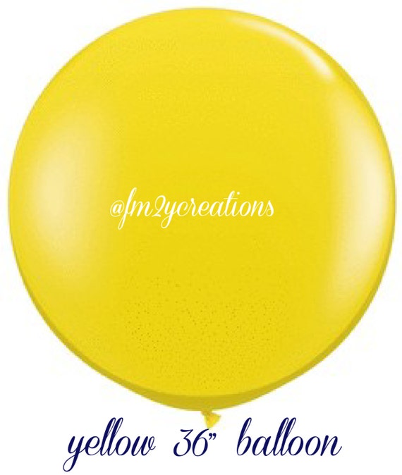 Yellow Round Balloon 3 Foot Round Balloons Round Latex Balloons