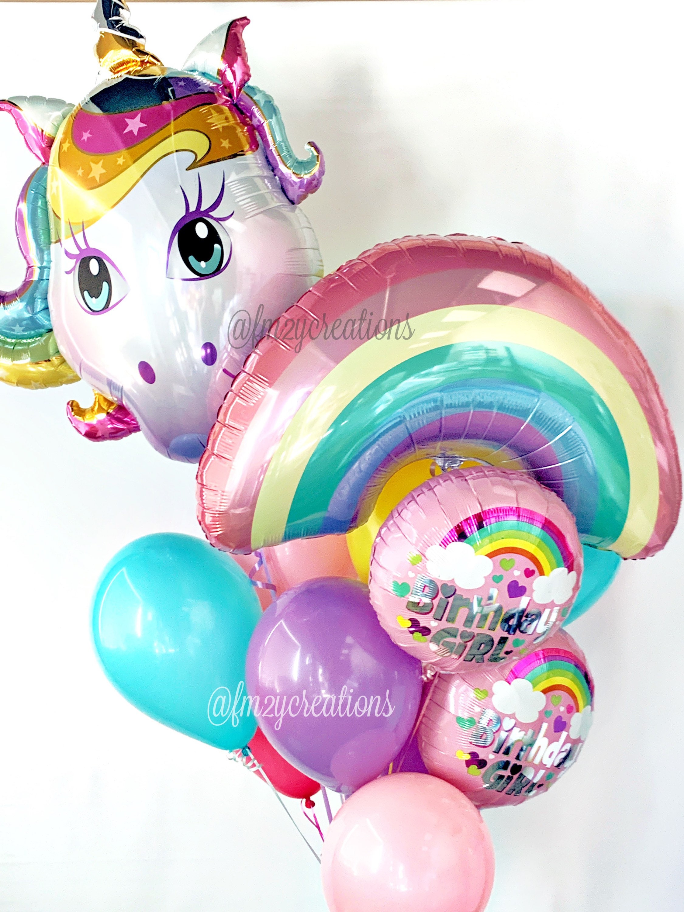 UNICORN PARTY Unicorn BIRTHDAY Balloons Rainbow ...