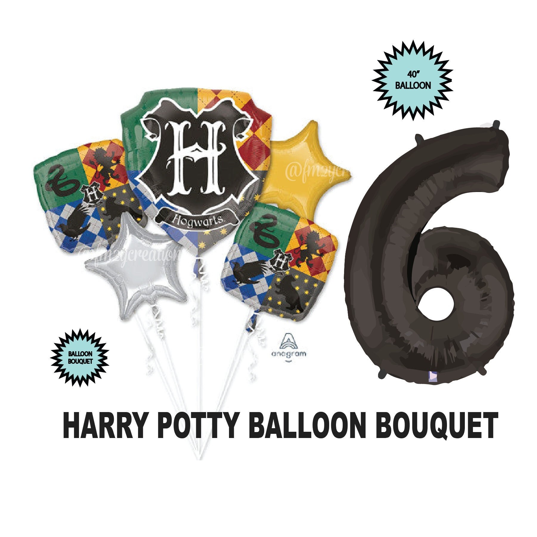 HARRY POTTER Party Licensed Harry Potter Party Balloons Harry Potter Wizard Birthday Balloons Teen Hogwarts Party Decor