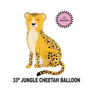 Gepard Ballon | Gepard Tier Luftballons | Tierparty | Gepard Animal Print Ballon | Leopard Print Ballon | Zwei Wilde Eine Leopardenparty