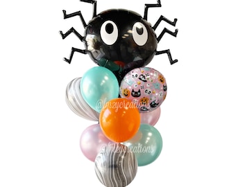 Spider Halloween Balloons | Halloween Balloons | Boo Halloween Balloons | Spider Halloween Party | Orange Black Bat Balloons Halloween Decor