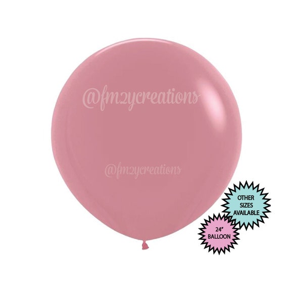 LARGE Rosewood Balloons | Jumbo Dusty Pink Balloons | 24" Rosewood Balloon | Boho Balloons | Mauve Bridal Shower | Baby Shower Wedding Decor Il_570xn