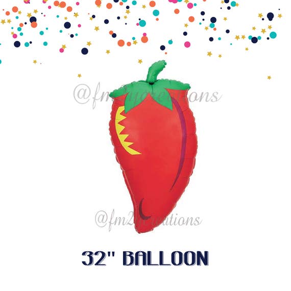 Chili Pepper Balloon Fiesta Party Decor Chili Party Fiesta