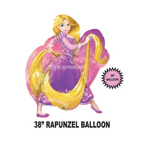 RAPUNZEL Balloon | Rapunzel Birthday Party | Tangled Party Decor | Tangled Balloons | Rapunzel Birthday Balloons | Disney Princess Party