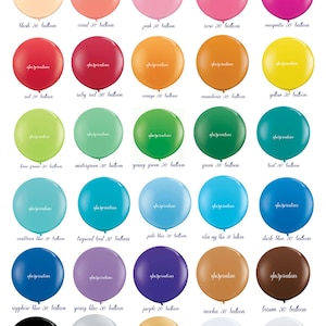 Round Balloons | 36 inch balloons | 3 Foot Round | 36 Round Latex Balloons | Wedding Balloon | Large Latex Round Balloon | Giant Balloon